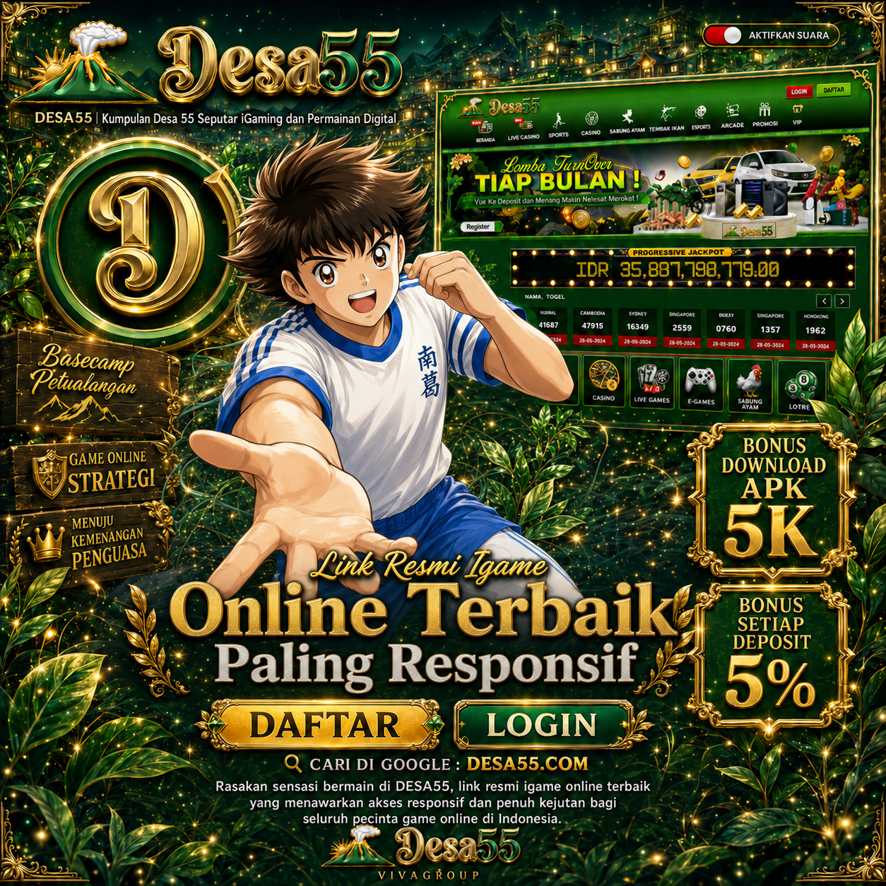 DESA55 : Link Resmi Igame Online Terbaik & Paling Responsif